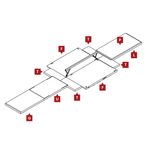 FIG Competition Balance Beam Landing Mat Configuration