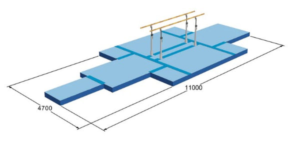 FIG SPECS LANDING MATS SET FOR PARALLEL BARS