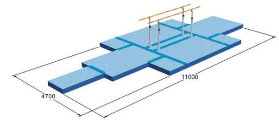 INTERNATIONAL SET LANDING MATS 'ROTTERDAM' PARALLEL BARS